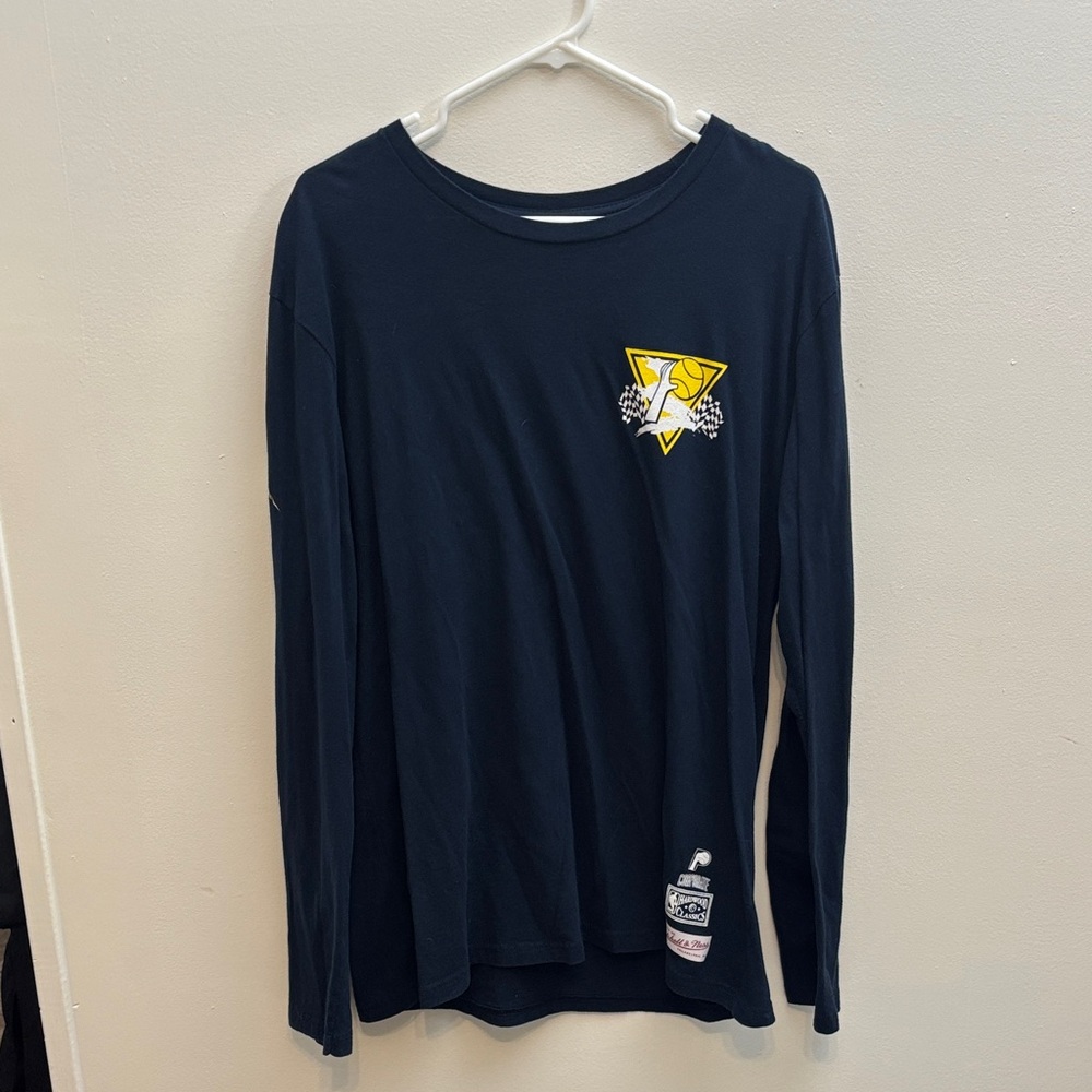 Mitchell & Ness Navy Blue Pacers Shirt XL